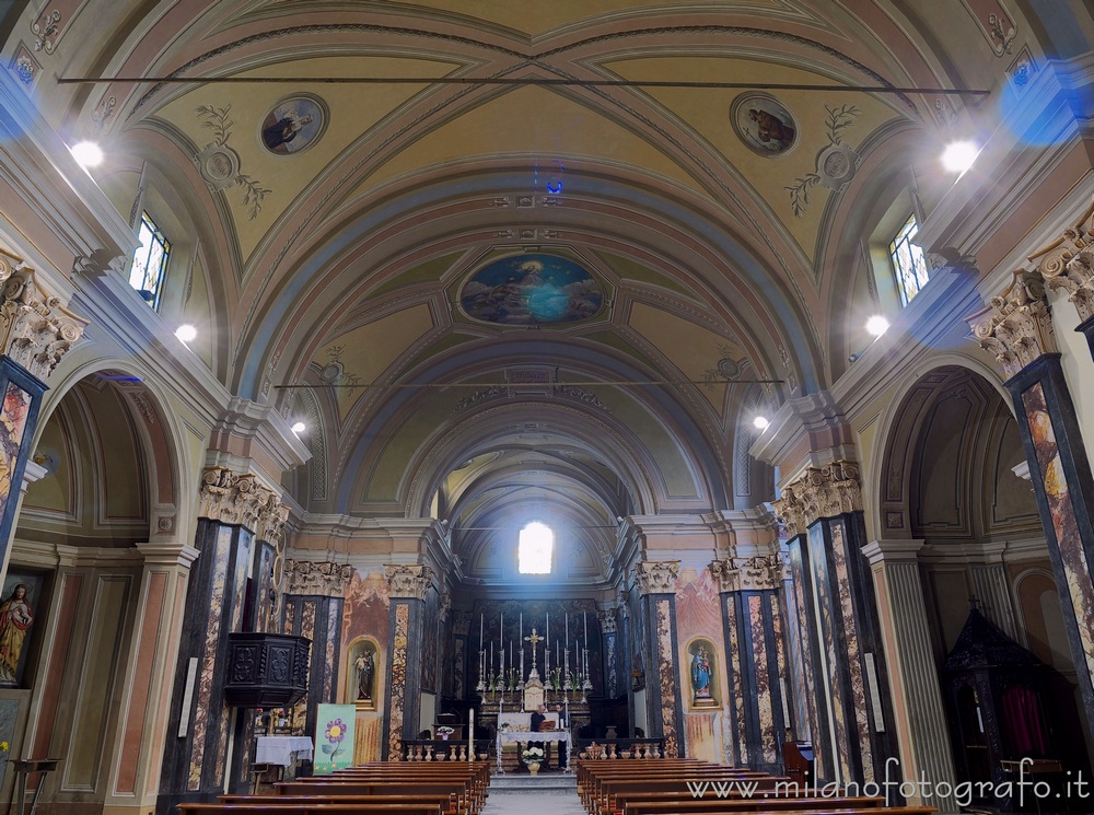Ghislarengo (Novara, Italy) - Interior of the Church of Beata Vergine Assunta